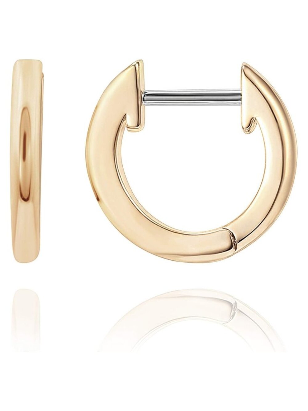 Small Gold Hoop Earrings 14K Gold Plated Huggie Hoops for Women Everyday